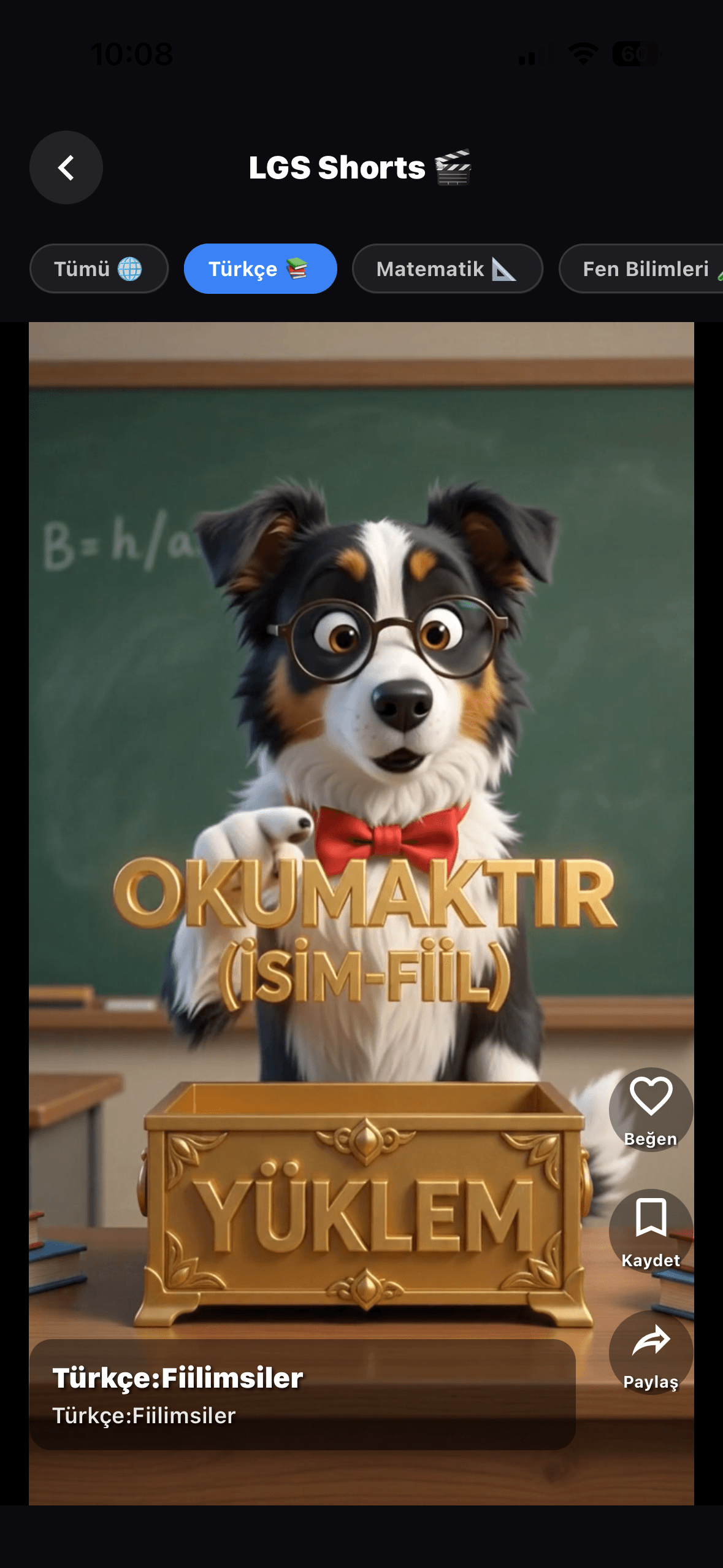 LGS Shorts — Fen Bilgisi: makaralar