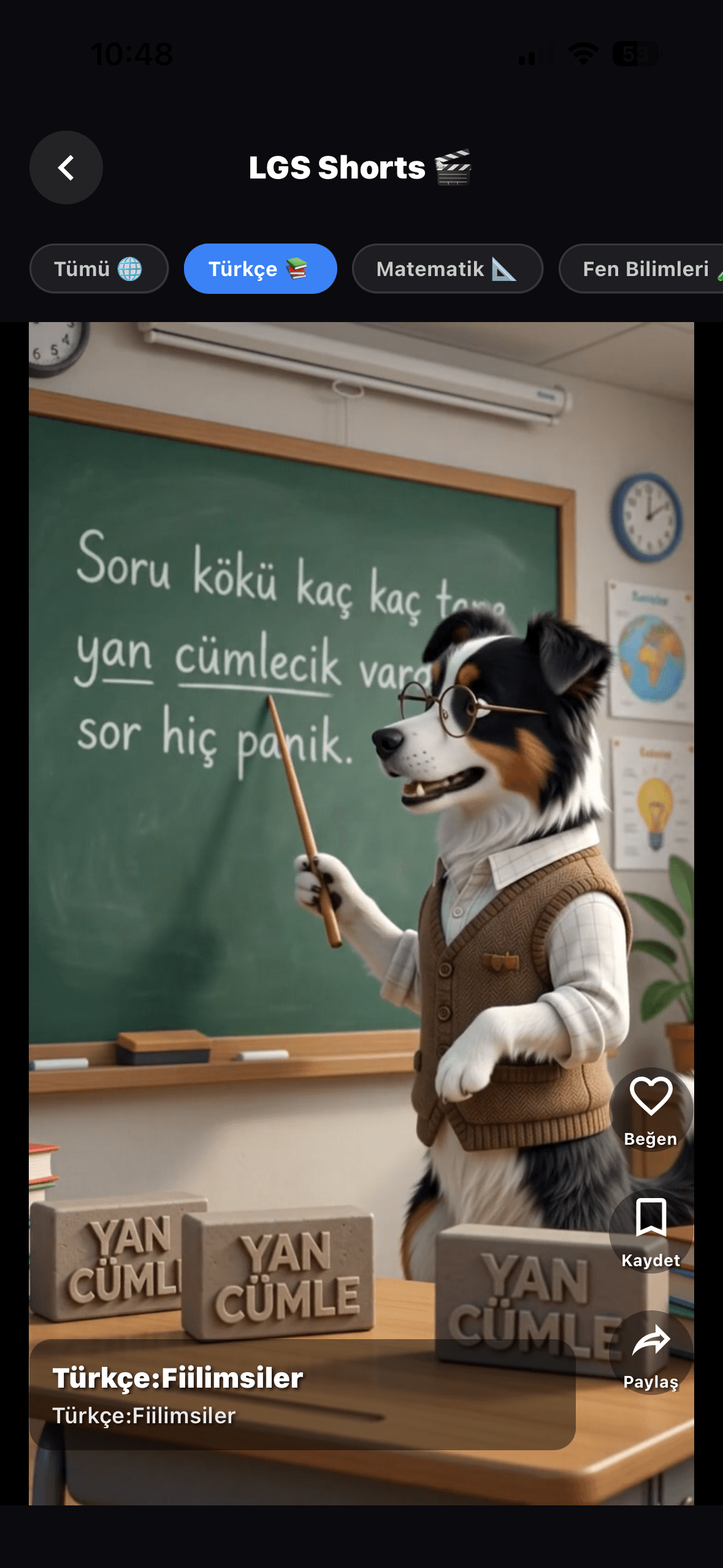 LGS Shorts — Fen Bilgisi